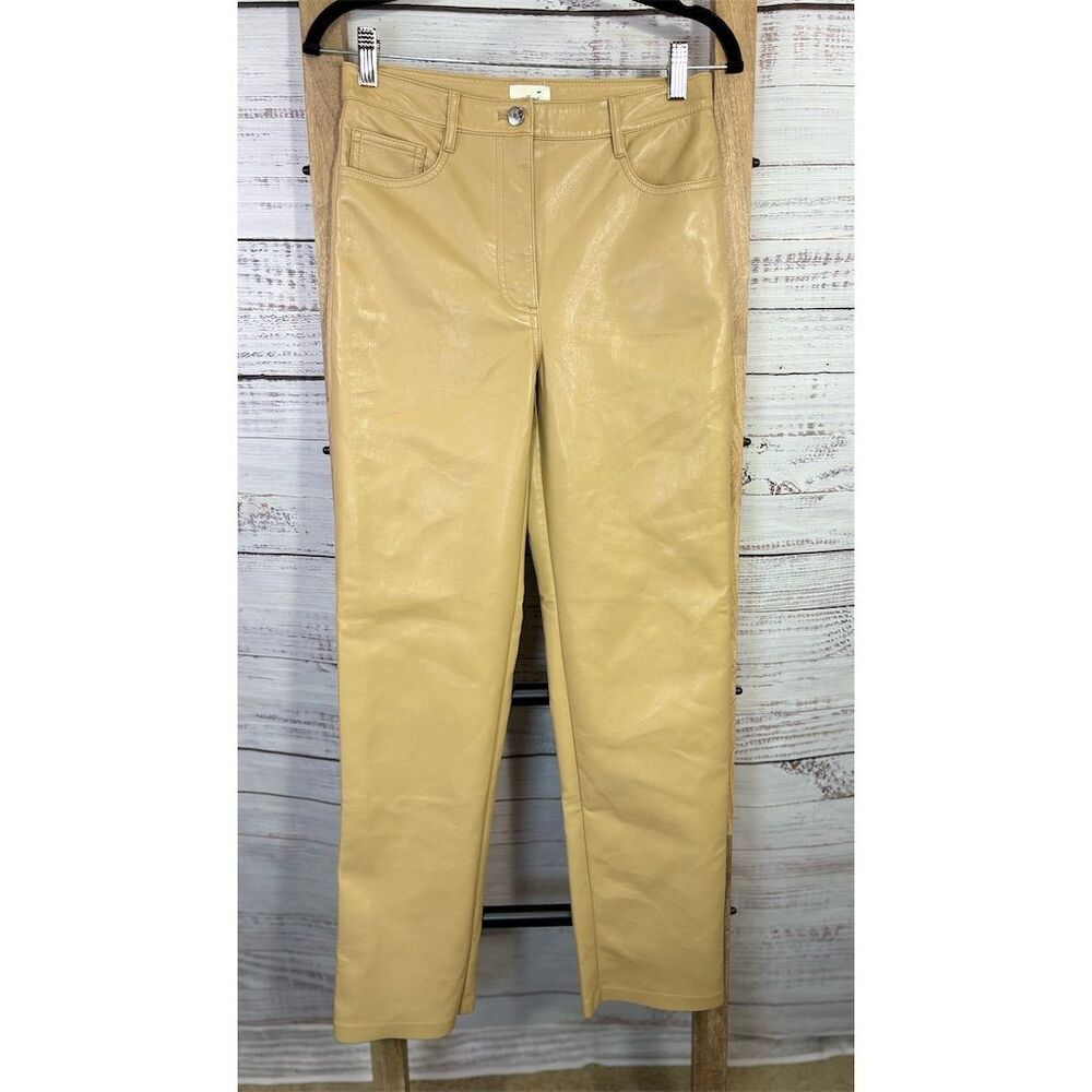 Aritzia Wilfred The Melina™ Vegan Leather Pants – Birch – Size 4